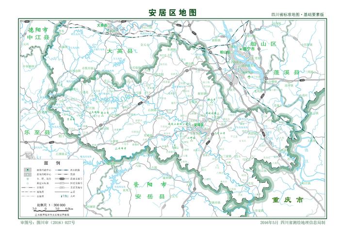 安居区标准地图_遂宁地图库_地图窝