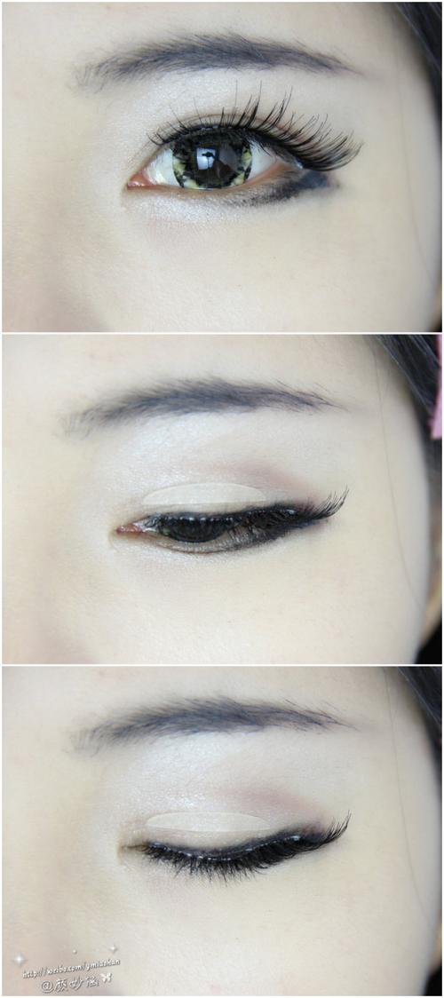 睁眼,半闭眼,闭眼的效果