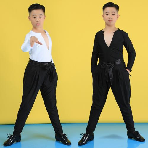 儿童童男拉丁舞服装男生男孩男童训练练习练功拉丁舞演出服