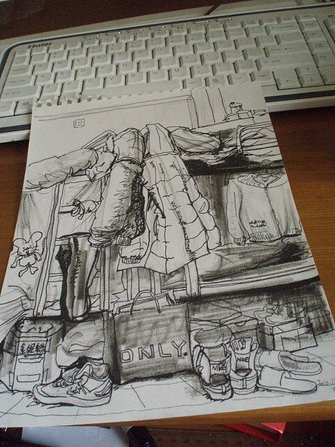 速写《我的宿舍》