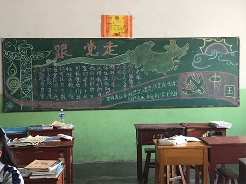 时刻听党话,永远跟党走———大社管理区牛儿庄学校主题板报活动