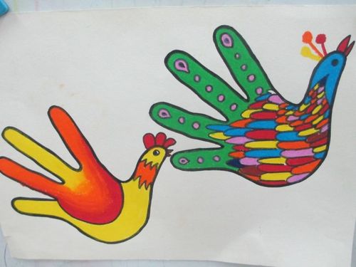 美术创意---手掌画