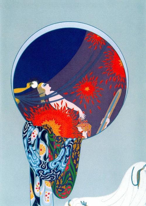 色彩# art deco(装饰艺术)画家 erté.