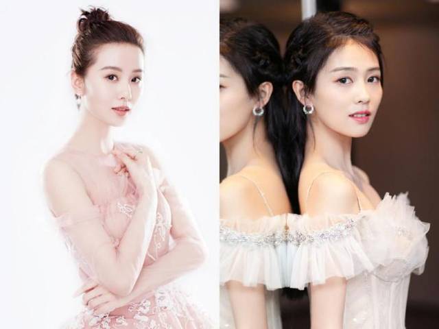 她曾演女儿国国王, 吊带v领裙美成公主, 侧脸神韵简直翻版刘诗诗