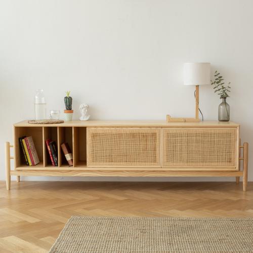 日式实木电视柜北欧欧风简约客厅视听柜小户型电视柜