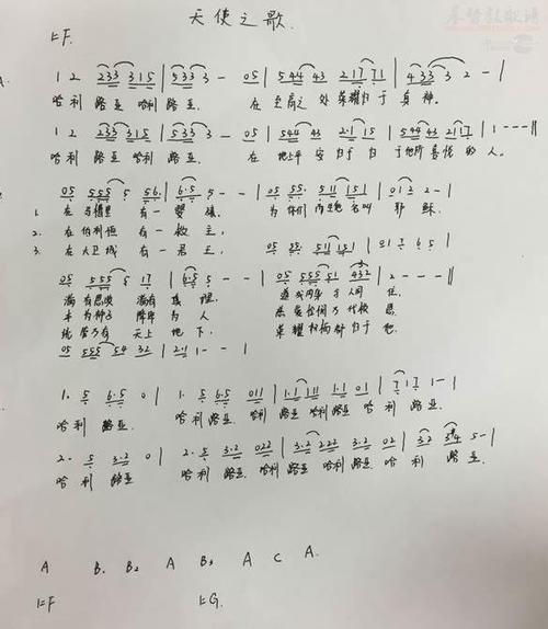 天使之歌(简谱)