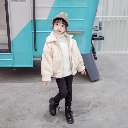2020秋冬童装流行款式,今年最流行的童装爆款 2020新品女童秋冬装毛毛衣韩国童装时尚棉服洋气翻领