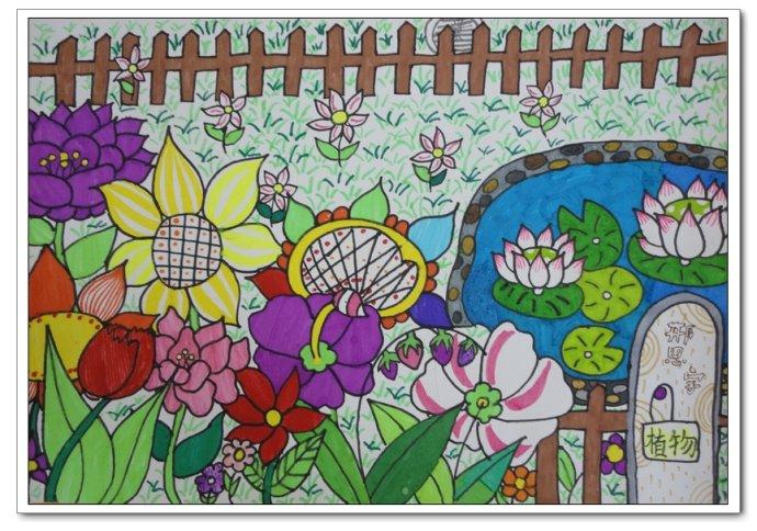 幼儿园中班绘画《春色满园》