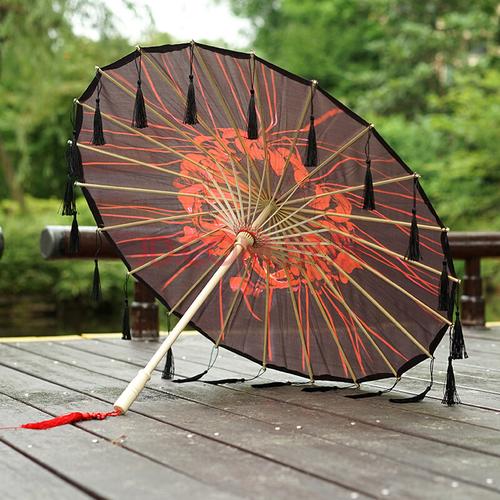 油纸伞仙女古风伞汉服伞流苏伞古典古装工艺伞中国风花伞走秀配饰