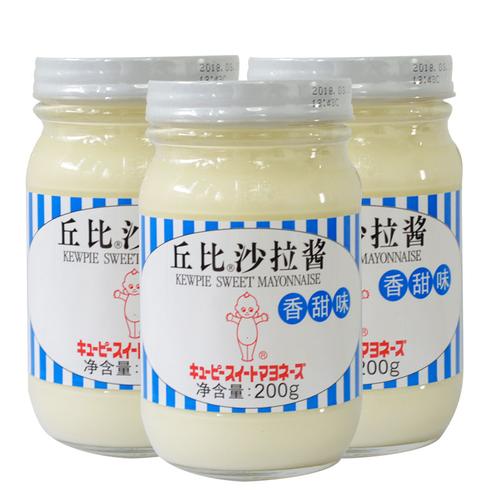 丘比沙拉酱200g香甜味3瓶装紫菜海苔包饭寿司料理水果