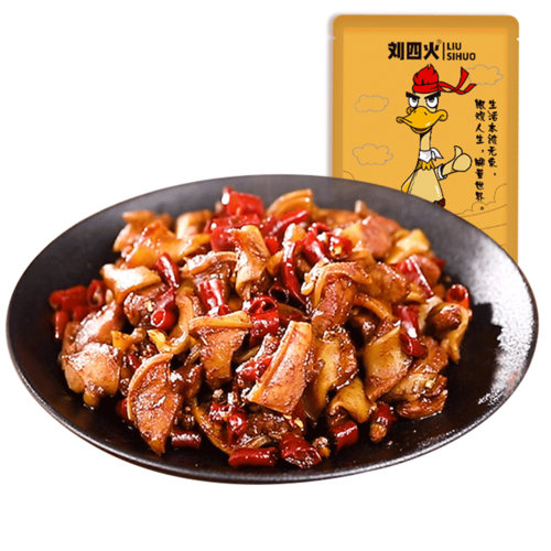 刘四火 甜麻辣鸭脆骨非鸡脆骨掌中宝休闲零食下酒菜卤味小吃特产