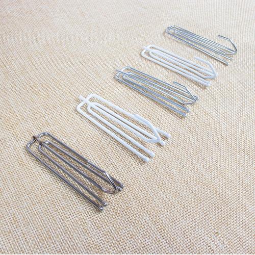 窗帘挂钩配件辅料加厚加粗不锈钢四爪钩四叉挂钩整盒150只