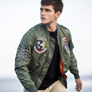 vip秋装美国空军飞行员夹克男士春秋薄款刺绣外套大码棒球服潮牌