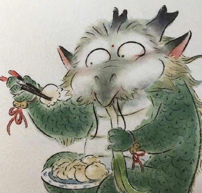 龙的传人是个吃货,胖龙刨食动作过于真实,网友:看完肚子饿了