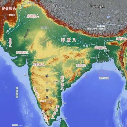 老何读史杂记印度河地图