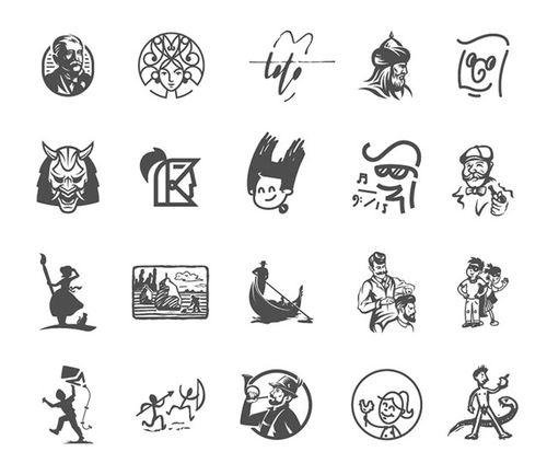 20款含有人物元素的企业标志设计