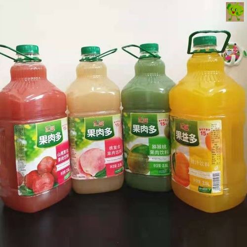 汇源猕猴桃汁 果肉多果益多2.5升每桶桃汁梨汁果汁饮料大瓶装聚会