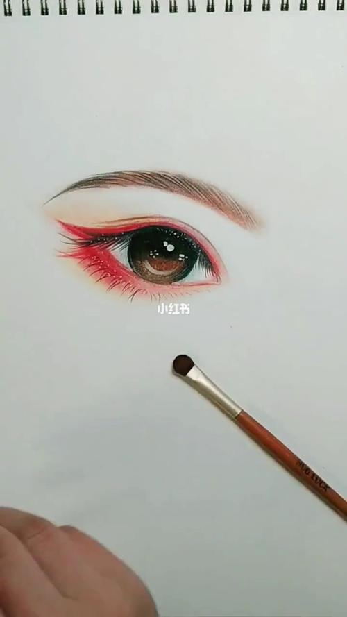 漫画古风简单画眼睛教程94彩铅画手绘入门_彩铅_化妆刷_漫画_古风