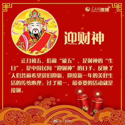 正月初五迎财神这些年俗你知道吗