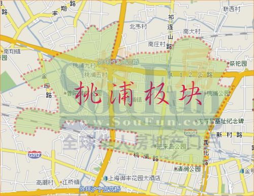普陀区桃浦商圈示意图 上海二手房租房-搜房网