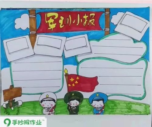 军训小报早早的整理好了,快来学习~_画画手抄报_零