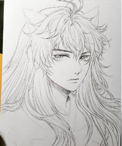 绘画犬夜叉杀生丸