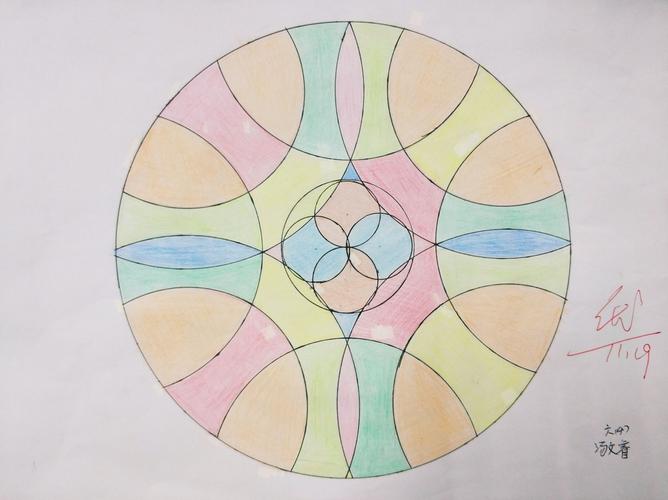 探究性作业:图形与几何专题(一) :利用圆设计美丽的图案