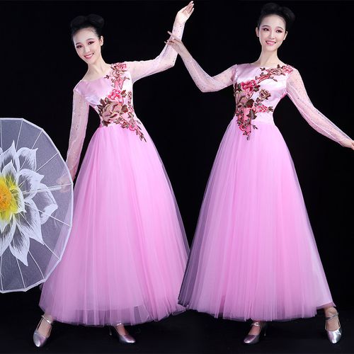 大气开场合唱盛世花开伴舞服装演出服