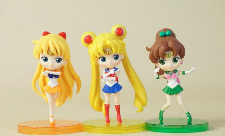 美少女战士水冰月野兔水星金星q版手办情人女友生日礼物蛋糕摆件