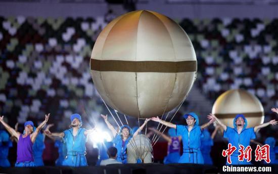 东京残奥会开幕式举行 中国代表团入场