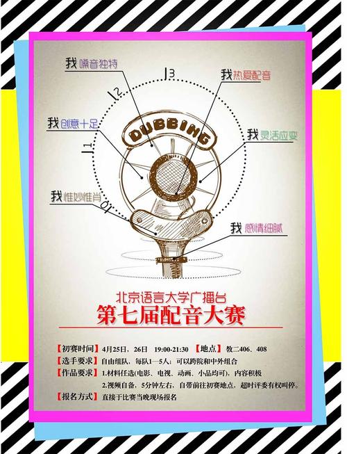 配音大赛海报