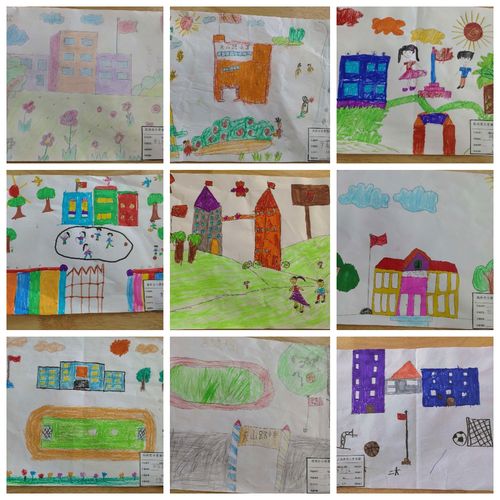 向往小学生活——《我心目中的小学》大二班绘画