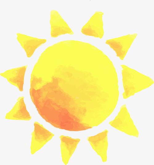 春季郊游黄色太阳