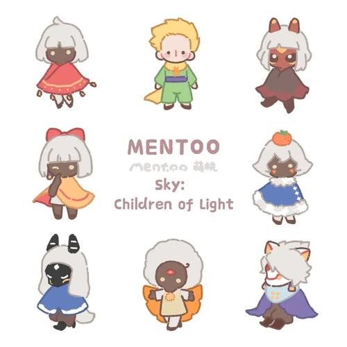 原创头像画点可爱的光遇小人!