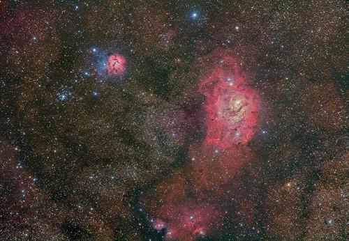 m20,ngc 6514 三叶星云