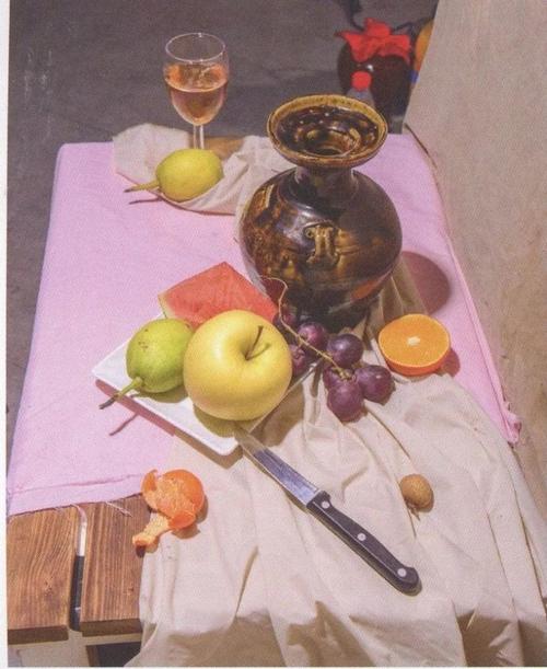 超强干货丨色彩静物组合之罐子水果和小刀