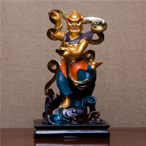 包邮彩绘状元魁星踢斗魁星点斗神像道教神像魁星像树脂摆件供奉