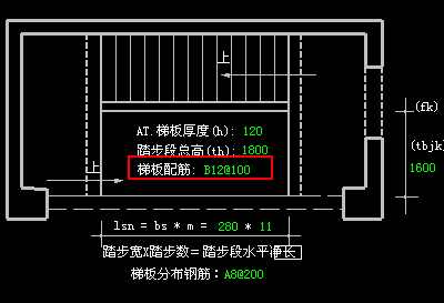 图集a-t楼梯负筋的分布筋也是一层,下层是楼梯底板受力筋的分布筋; 梯
