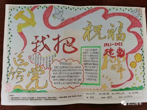 "我把祝福送给党"武山县青少年手抄报线上展览(第5期)