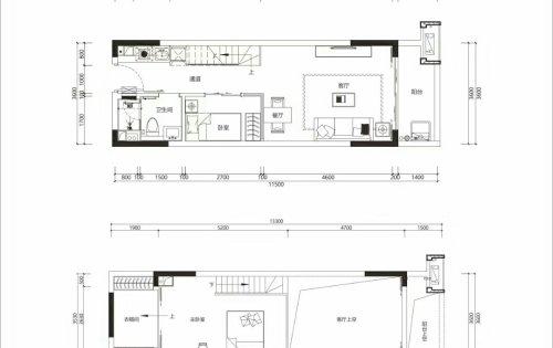 复式公寓户型图,欢迎