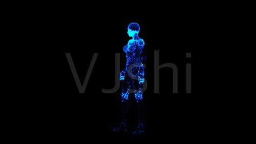 科技粒子人物全息投影_1920x1080_高清视频素材下载(编号:5927068)