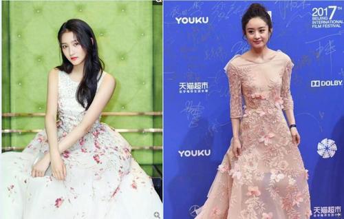 赵丽颖,关晓彤仙裙斗艳,年轻十岁的关晓彤却输了!
