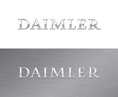 戴姆勒集团(daimler)采用金属质感新logo