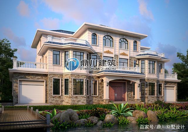10款精美小别墅第5套带商铺中式高贵大方适合临街建