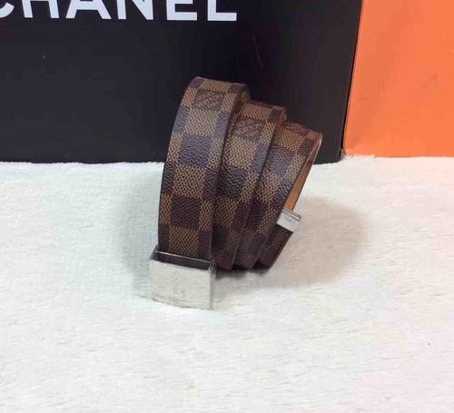 lv路易·威登棕棋盘格腰带