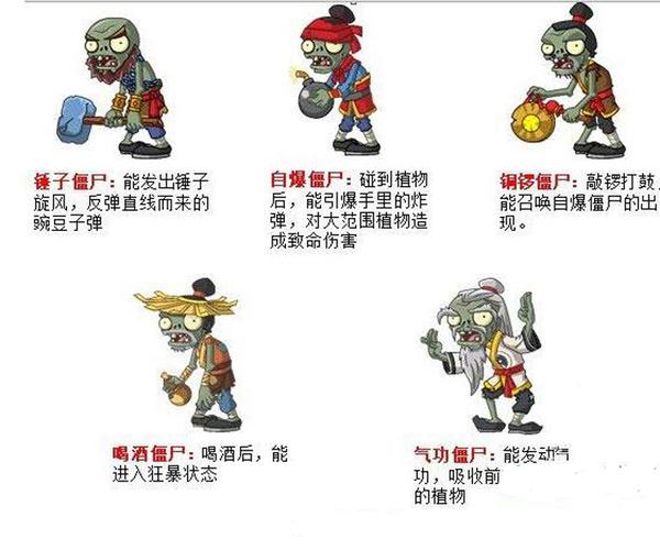 功夫世界 僵尸13款 diy陶泥饰品 植物大战僵尸2 公仔