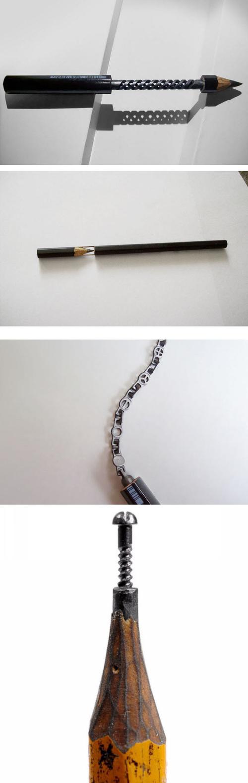 cerkahegyzo的铅笔尖微雕作品