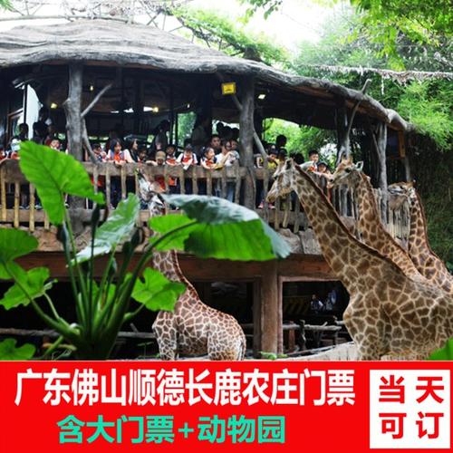 长鹿家庭套票 长鹿观光门票 佛山顺德长鹿农庄门票 暑假特价
