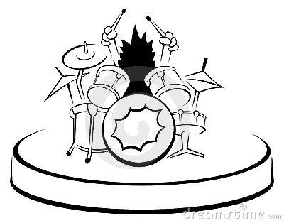 大秦鼓手简笔画