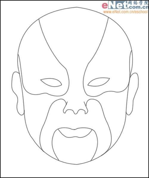 少儿脸谱简笔画画法